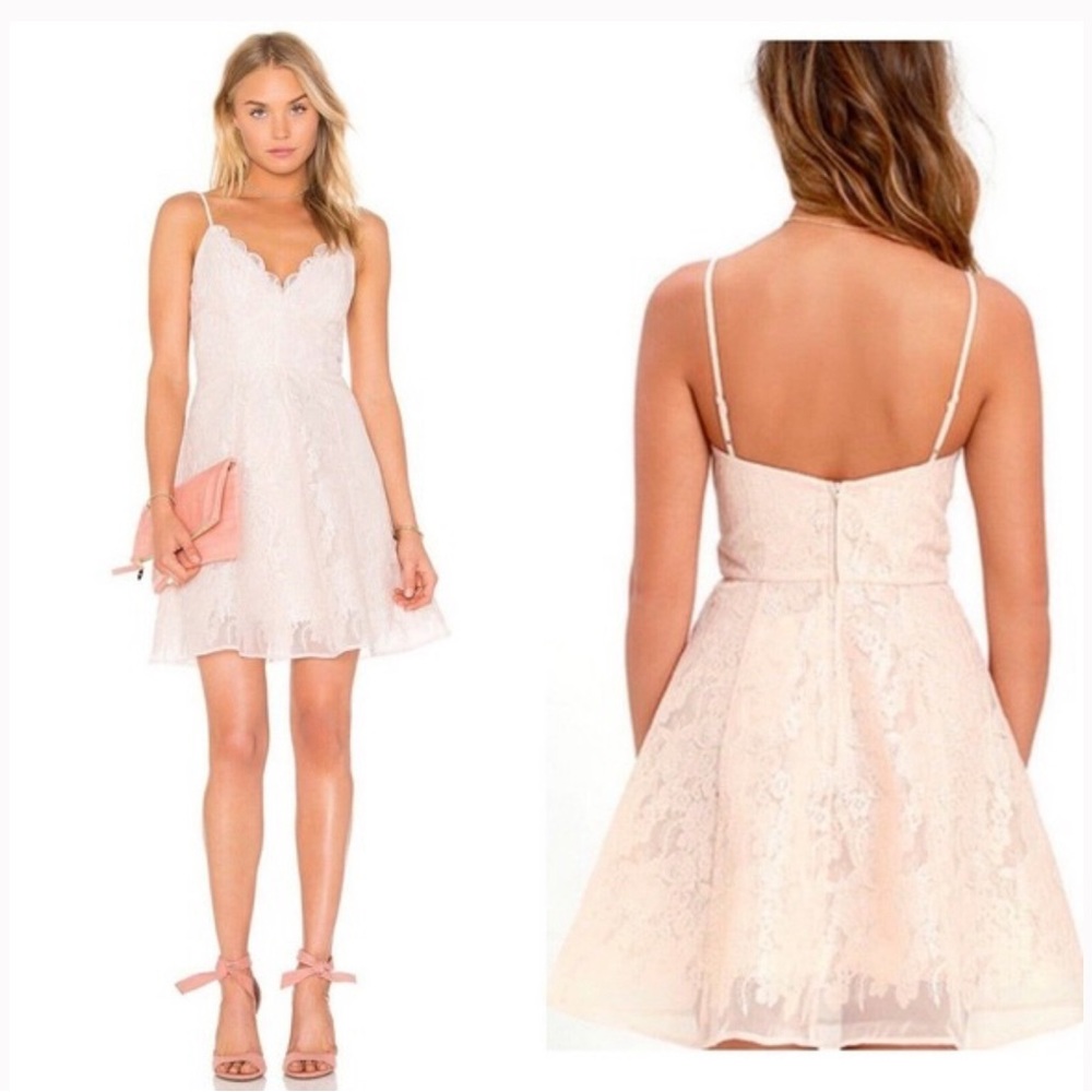 Keepsake the Label Blush Pink Lace Dress